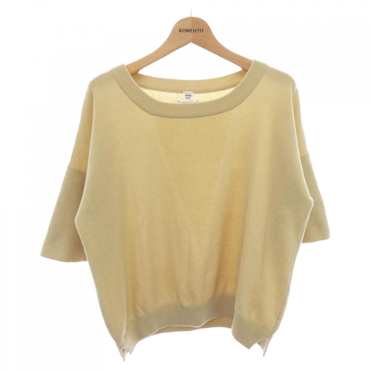 Hermes Hermes Hermes Cashmere Knit Textile Tops DUTY FREE for USA Size ONE SIZE - 1 Thumbnail
