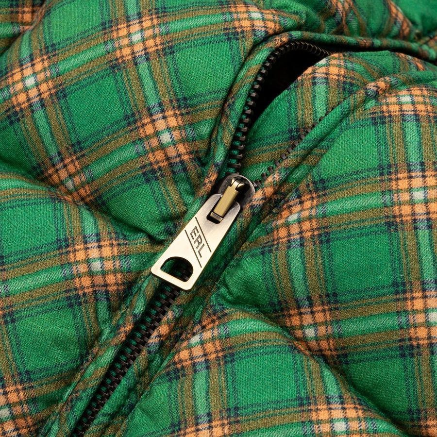 ERL o1mle0724 Plaid Puffer Jacket in Green Size US M / EU 48-50 / 2 - 3 Thumbnail