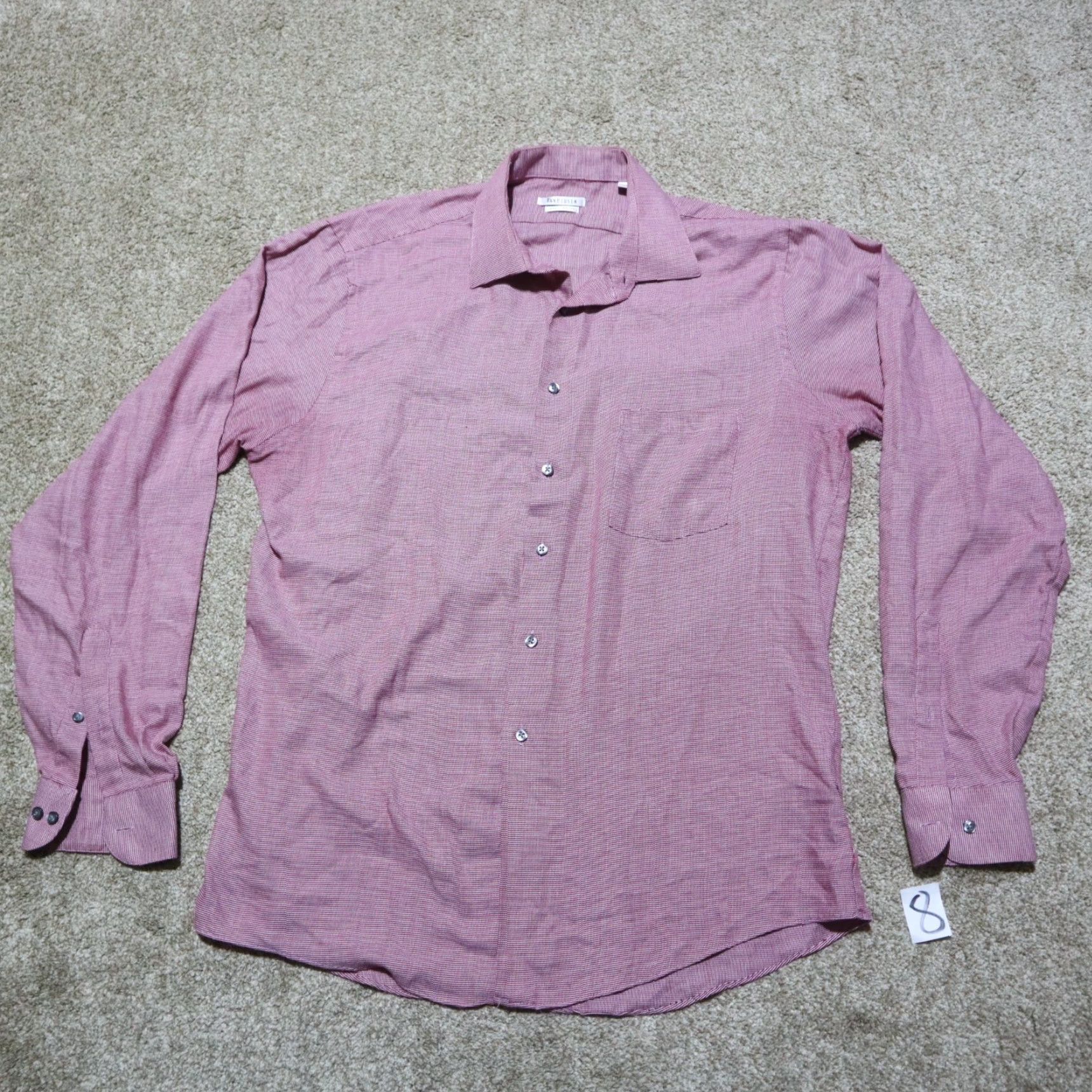 Van Heusen Van Heusen Red Plaid Button-Up Shirt Long Sleeve Men's Size Large 16.5 Casual Size US L / EU 52-54 / 3 - 2 Thumbnail
