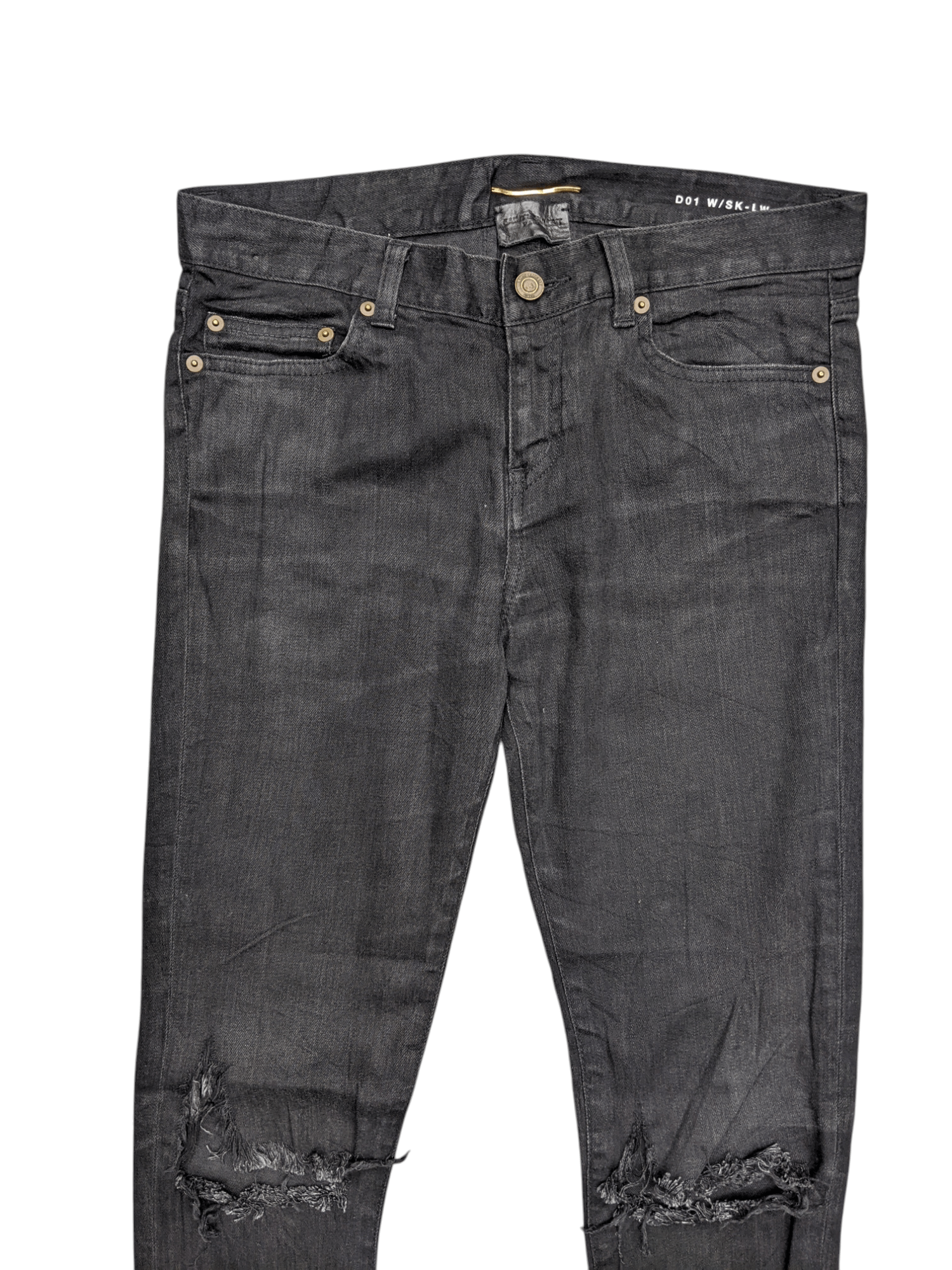 Saint Laurent Paris Saint Laurent Distressed Jeans D 01 W/SK - LW Size US 28 / EU 44 - 4 Thumbnail