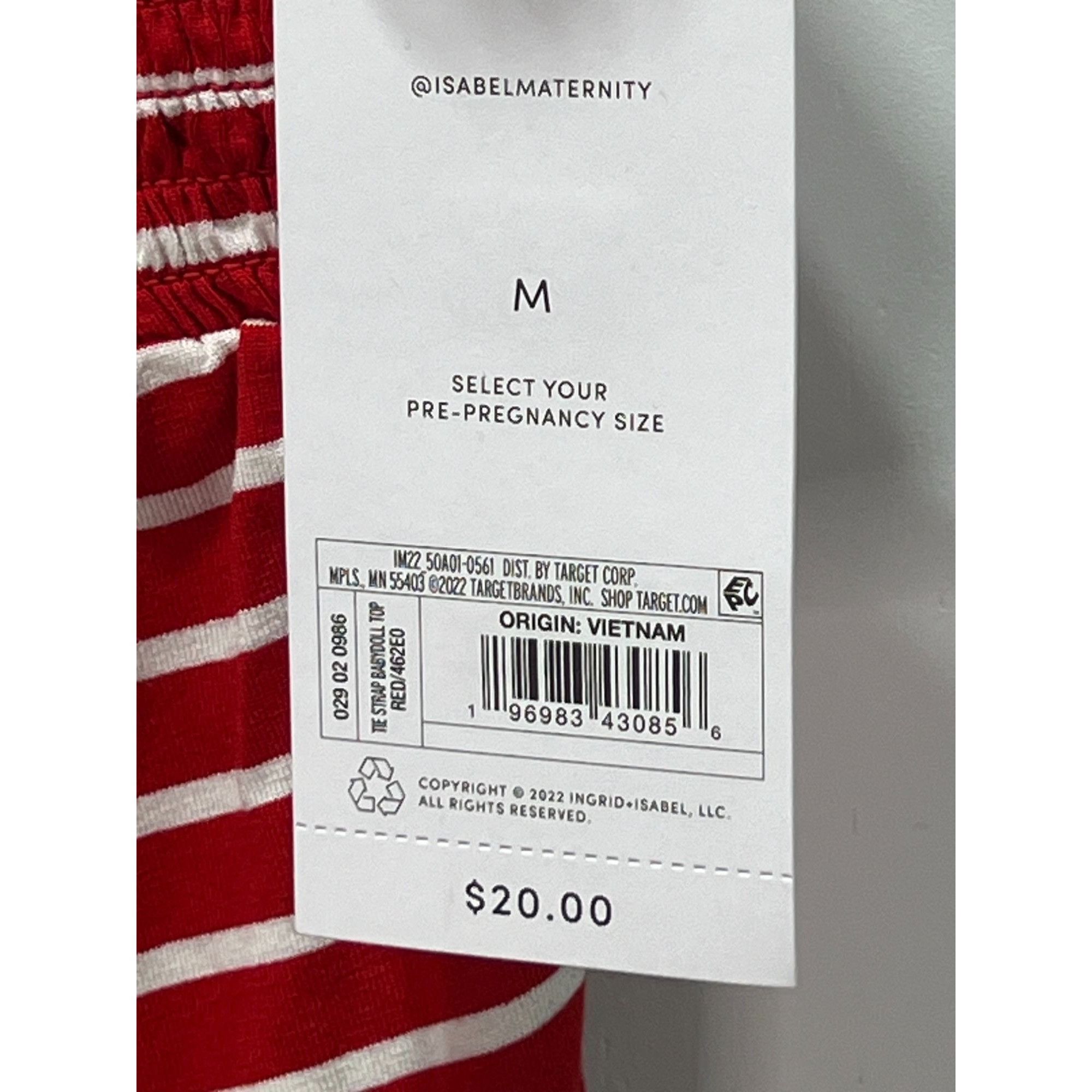 Other Isabel Maternity- Women's Maternity Tank Top Tie Strap Pull Size M / US 6-8 / IT 42-44 - 10 Thumbnail