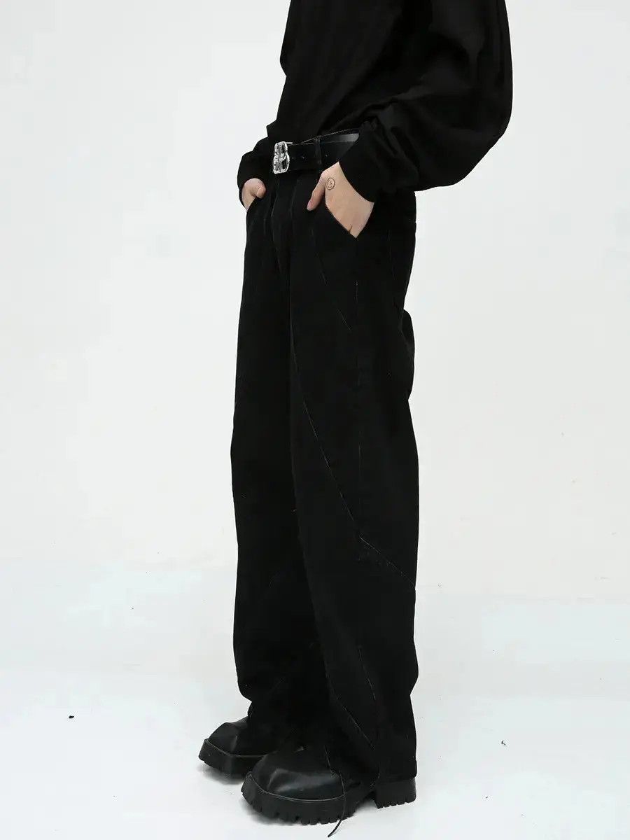 Japanese Brand Retro loose casual wide leg jeans Size US 32 / EU 48 - 4 Thumbnail