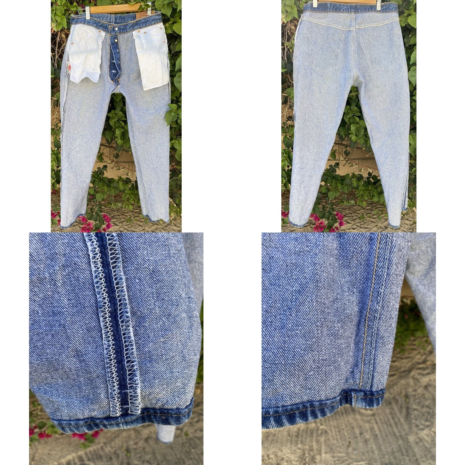 Levi's VINTAGE Levi’s 501 Jeans Levi's 501XX USA W 33 L 31.5 5-Pocket Design Jeans Mens Blue Denim USA Cowboy 501 XX, Vintage Size US 35 - 10 Thumbnail