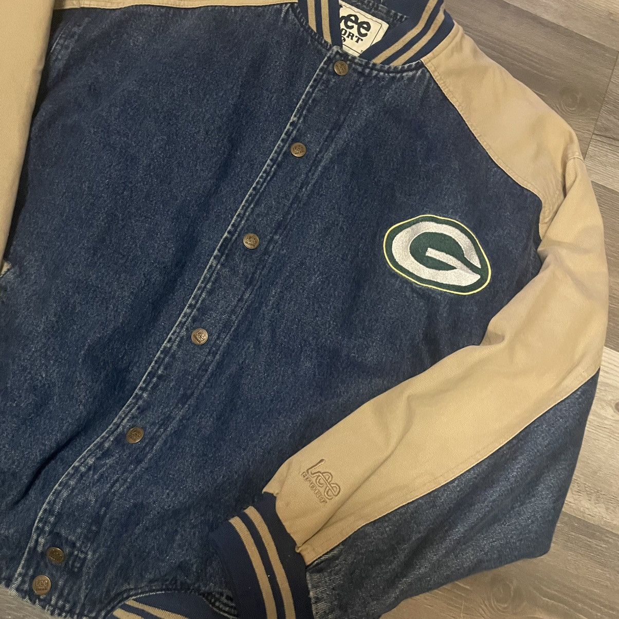 Lee × NFL × Vintage 90s Green Bay packer Jacket Size US XL / EU 56 / 4 - 2 Thumbnail
