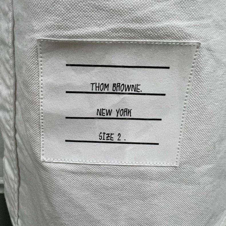 Thom Browne Thom browne White short-sleeved shirt 2503-Nextarrow Size US M / EU 48-50 / 2 - 6 Thumbnail