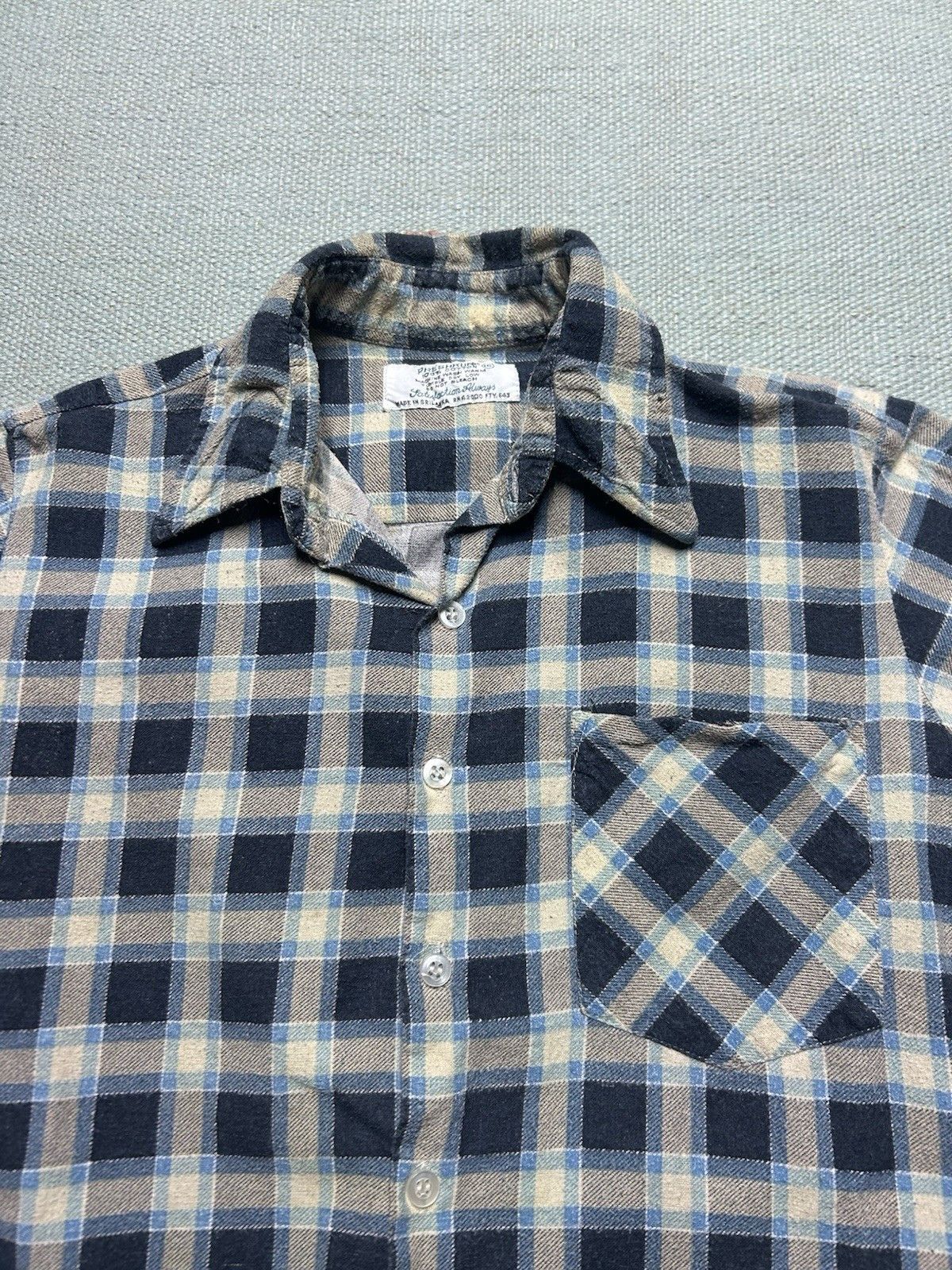 Vintage Vintage 70s flannel shirt cotton plaid youth boys 16 Size US XS / EU 42 / 0 - 5 Thumbnail