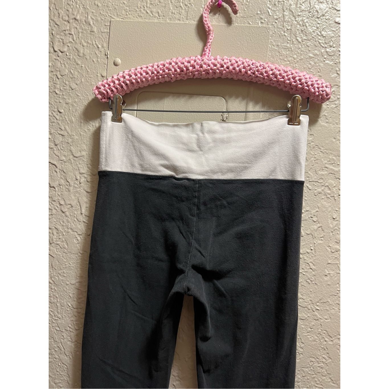 Victoria's Secret Victorias Secret Black Bootcut Leggings With White Band Woma Size 27" / US 4 / IT 40 - 13 Thumbnail