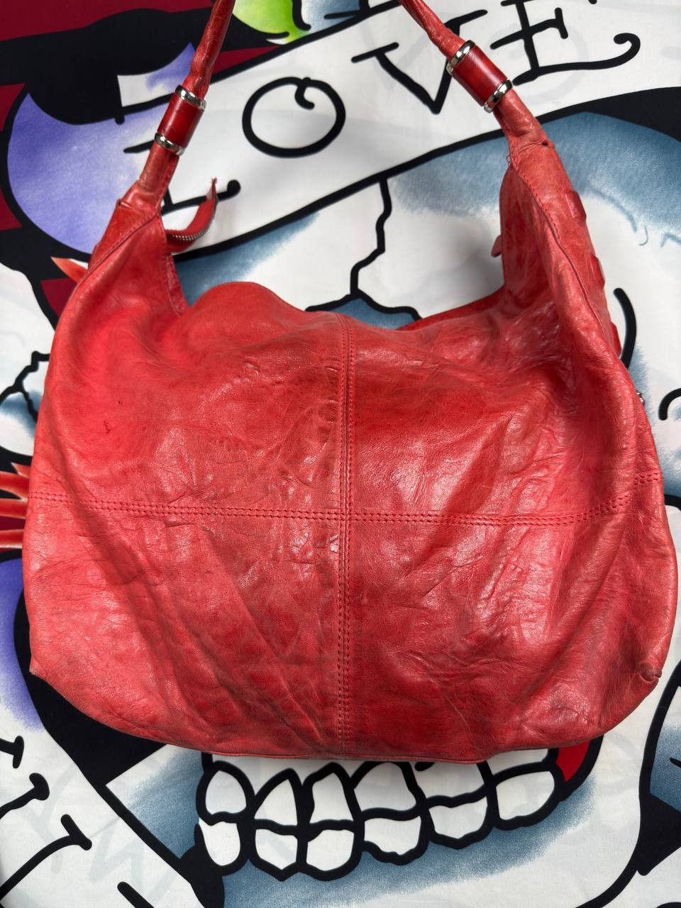 John Galliano Vintage John Galliano Luxury rare red Leather bag Size ONE SIZE - 5 Thumbnail