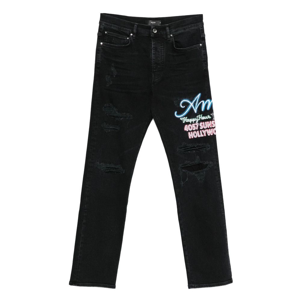 Amiri BLACK Denim - Regular & Straight-Leg Jeans