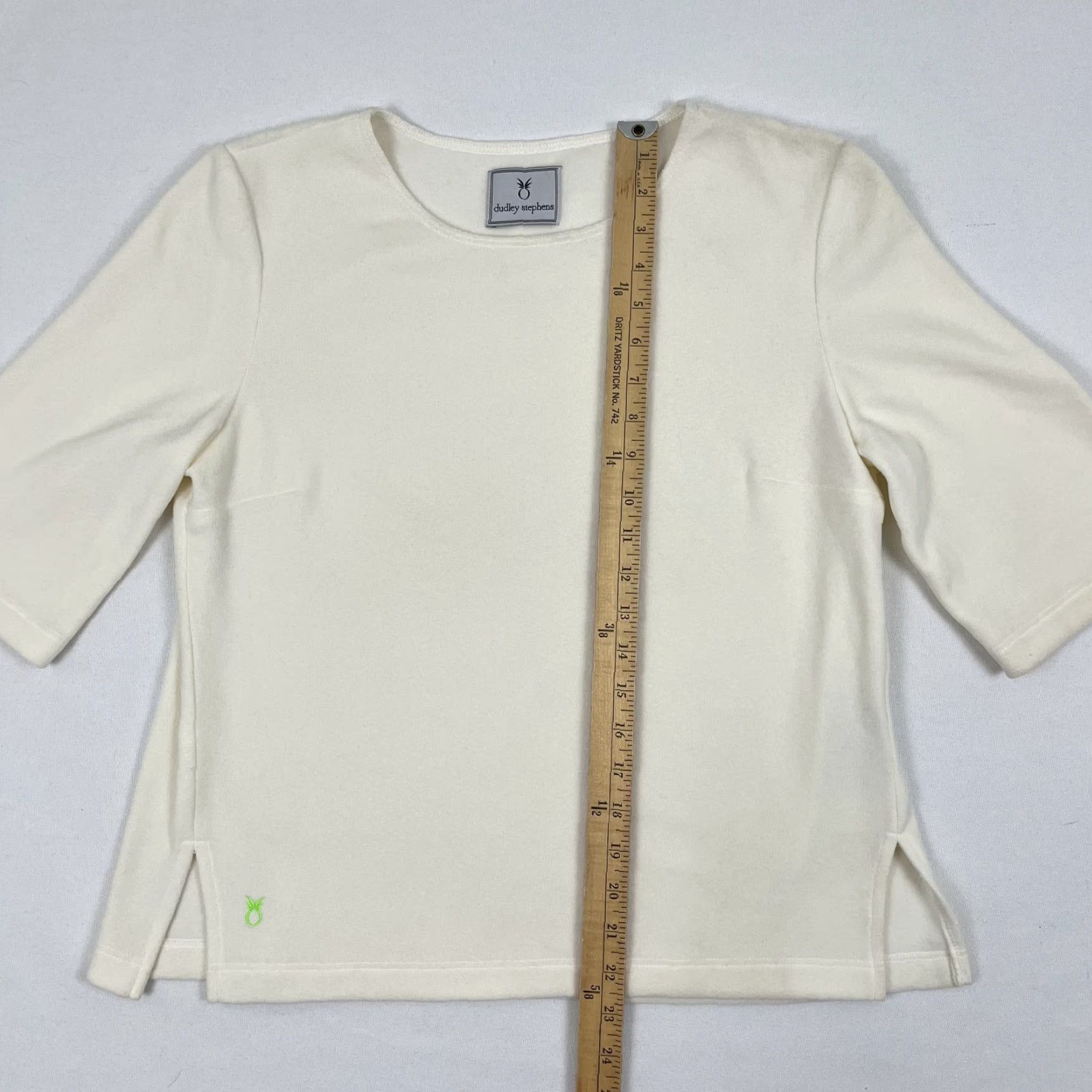 Vintage Dudley Stephens Sweater Shirt Womens Ivory White Fleece 1/2 Sleeve Pullover XL Casual Size XL / US 12-14 / IT 48-50 - 4 Thumbnail