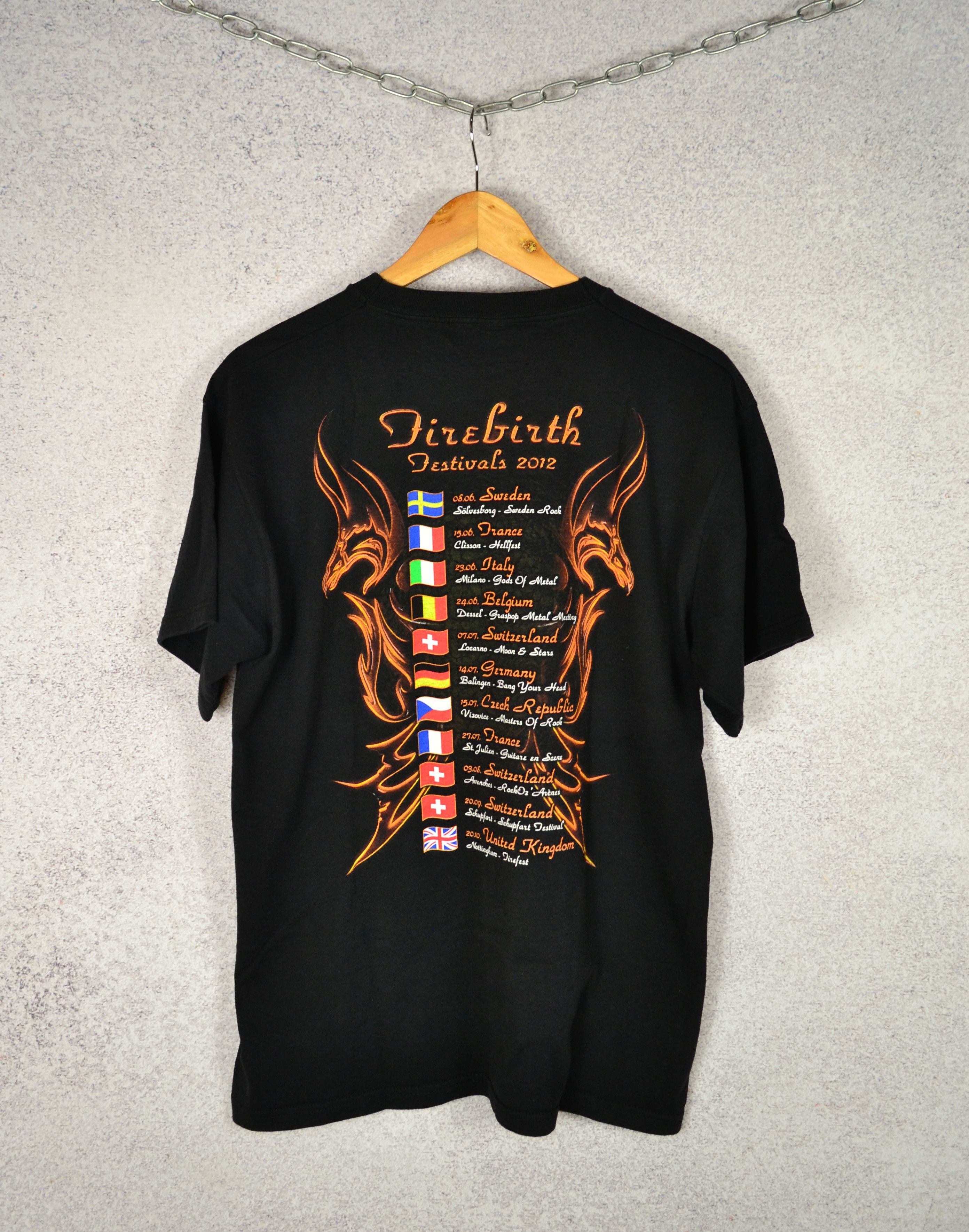 Band Tees Gotthard Firebirth 2012 Tour T-Shirt L Band Tee Size US L / EU 52-54 / 3 - 4 Thumbnail