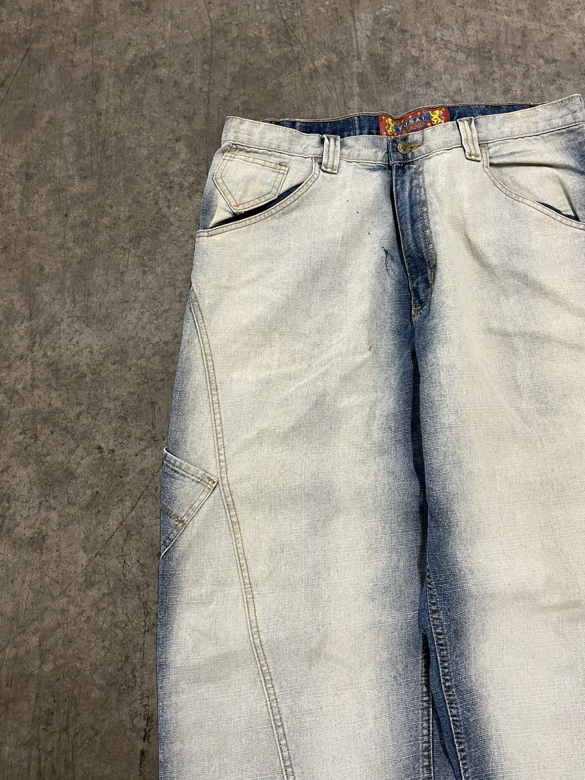Southpole × Vintage Y2K faded wash baggy fit wide leg denim southpole Jnco rare Size US 34 / EU 50 - 5 Thumbnail