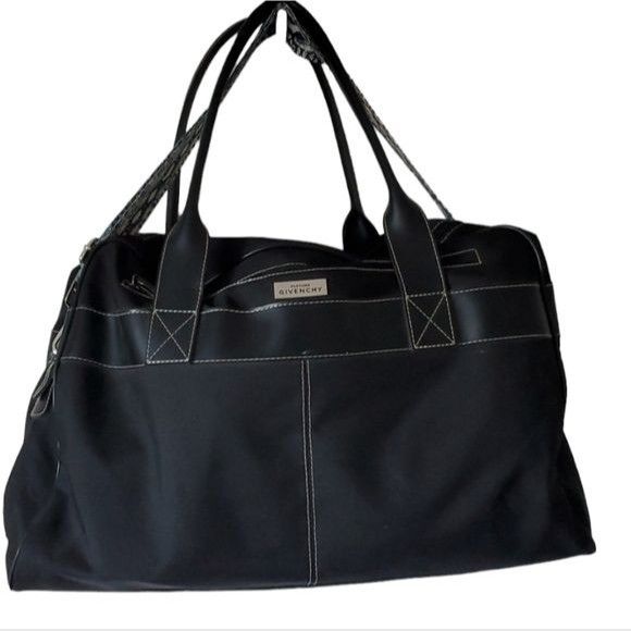 image of Givenchy Parfums Black Weekender Overnight Shoulder Tote Car, Women's