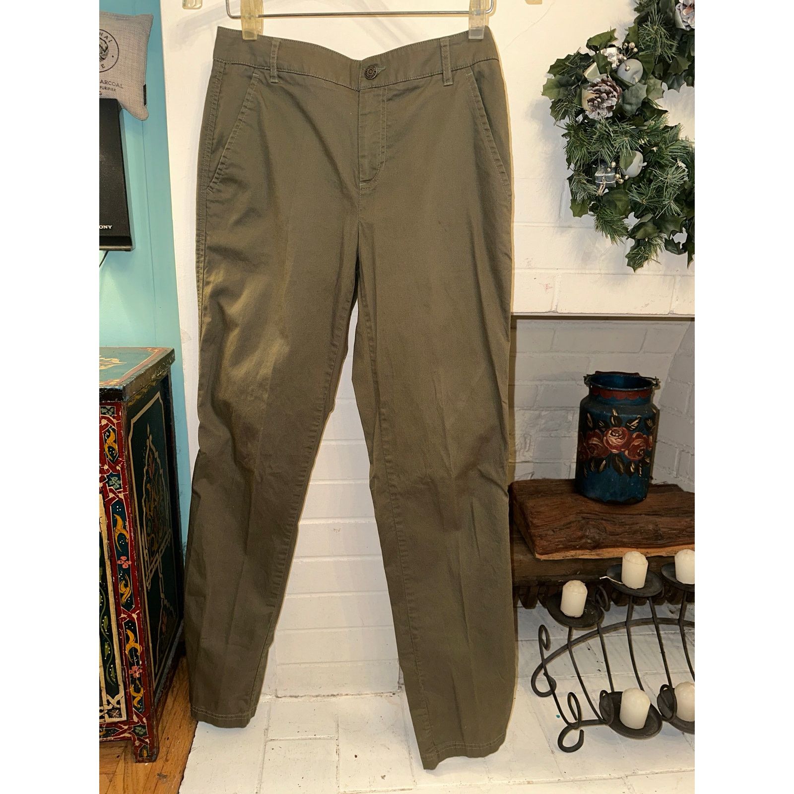 Pendleton PENDLETON CLASSIC OLIVE KHAKIS COTTON PANTS 4 Size 27" / US 4 / IT 40 - 3 Thumbnail