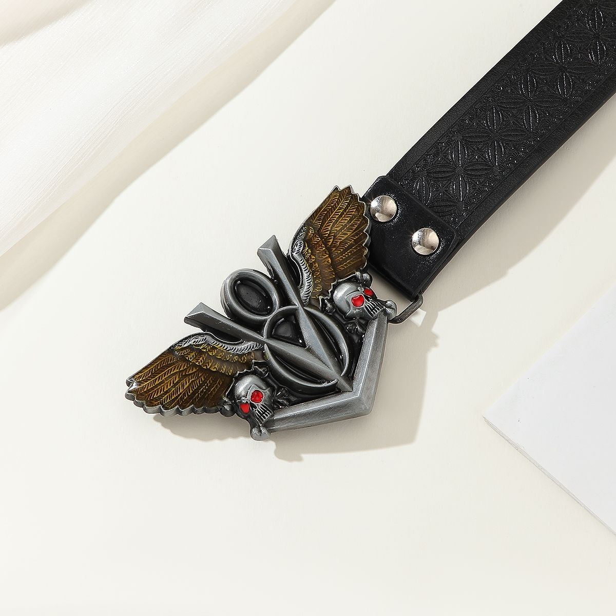 Designer Hip-hop Vintage Belt Riveted Belts Menswear Accessories Size ONE SIZE - 3 Thumbnail