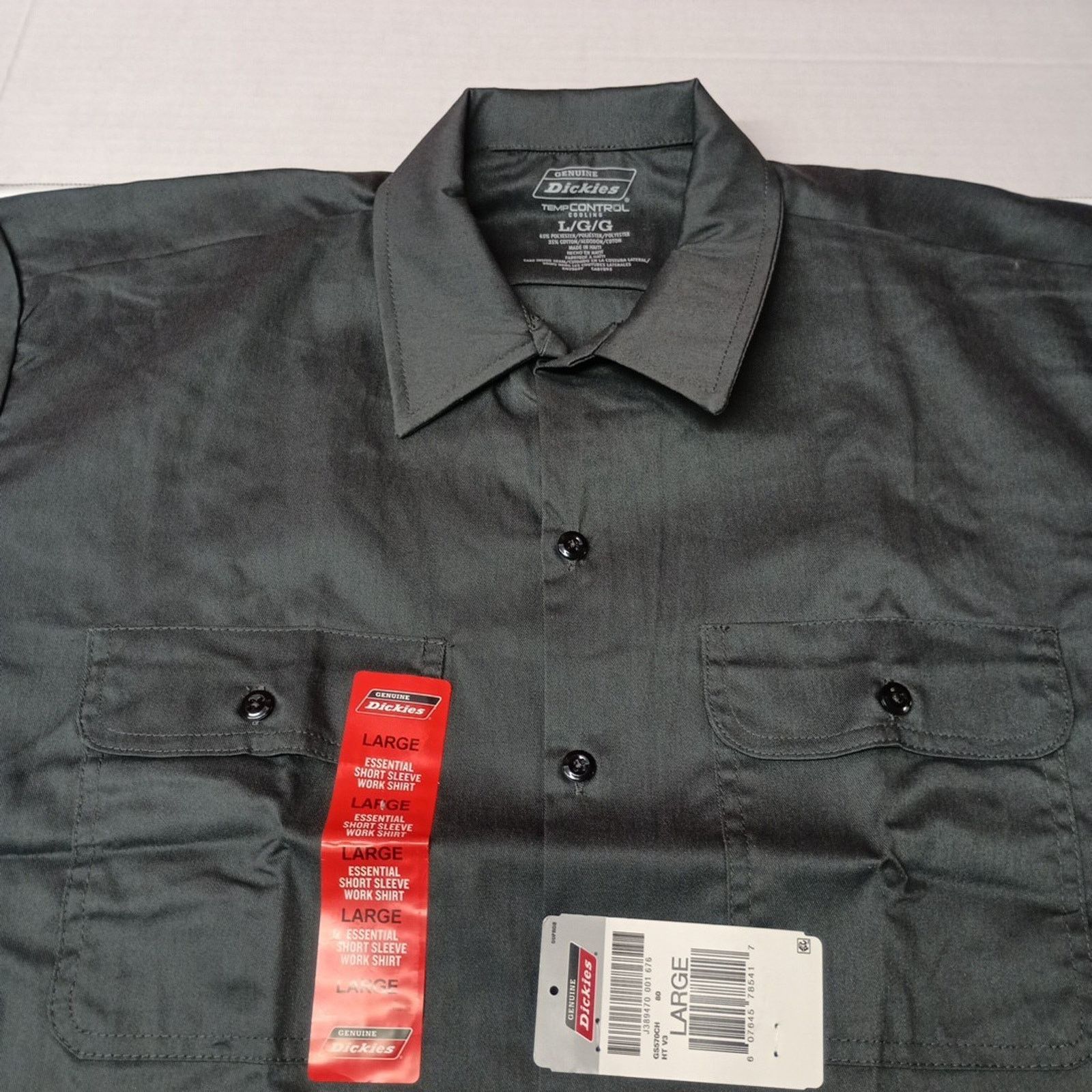 Dickies Dickies Essential Work Shirt Men's Size L Gray Temp Control Size US L / EU 52-54 / 3 - 2 Thumbnail