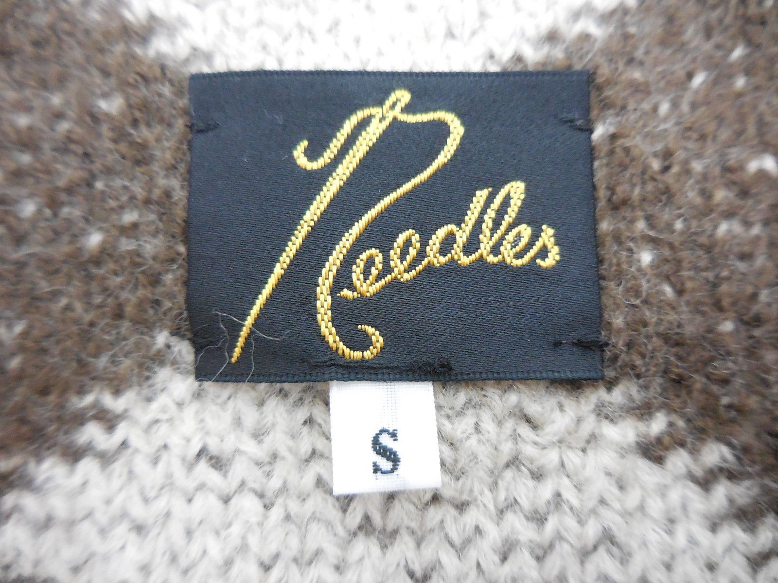 Needles Sweater V-neck cardigan Native pattern Brown Size US S / EU 44-46 / 1 - 4 Thumbnail