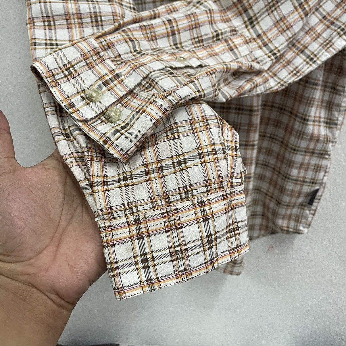 Columbia × Vintage 🔥Vintage Columbia Titanium Checkerd Plaid Buttons Shirts Size US M / EU 48-50 / 2 - 8 Thumbnail