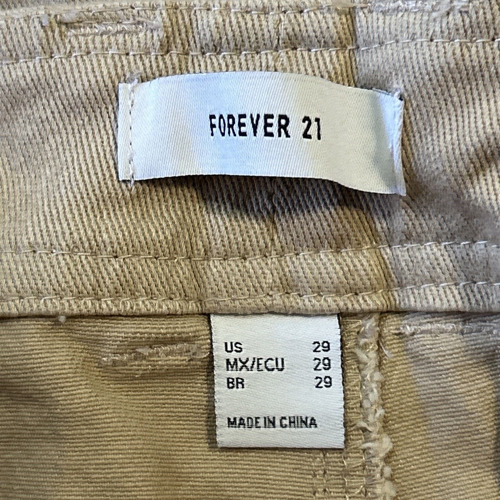 Forever 21 Deadstock Beyond Baggy Jeans Womens 29 32x25 Wide Raw Hems Size 32" / US 10 / IT 46 - 5 Thumbnail