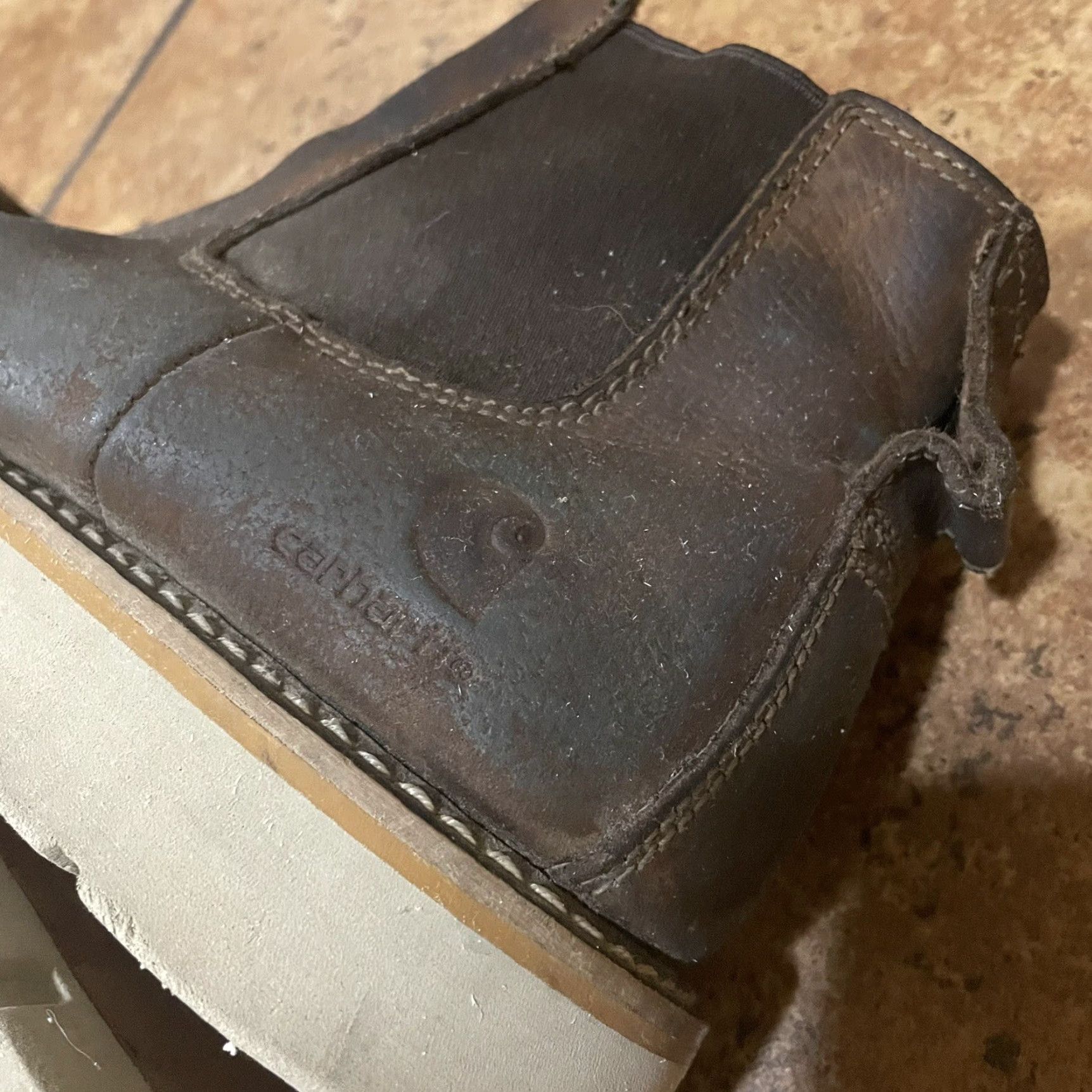 Carhartt Carhartt Boots Mens 11 5" Soft Toe Chelsea Wedge FW5033-M Brown Leather Work Safety Shoe Size US 11 / EU 44 - 7 Thumbnail