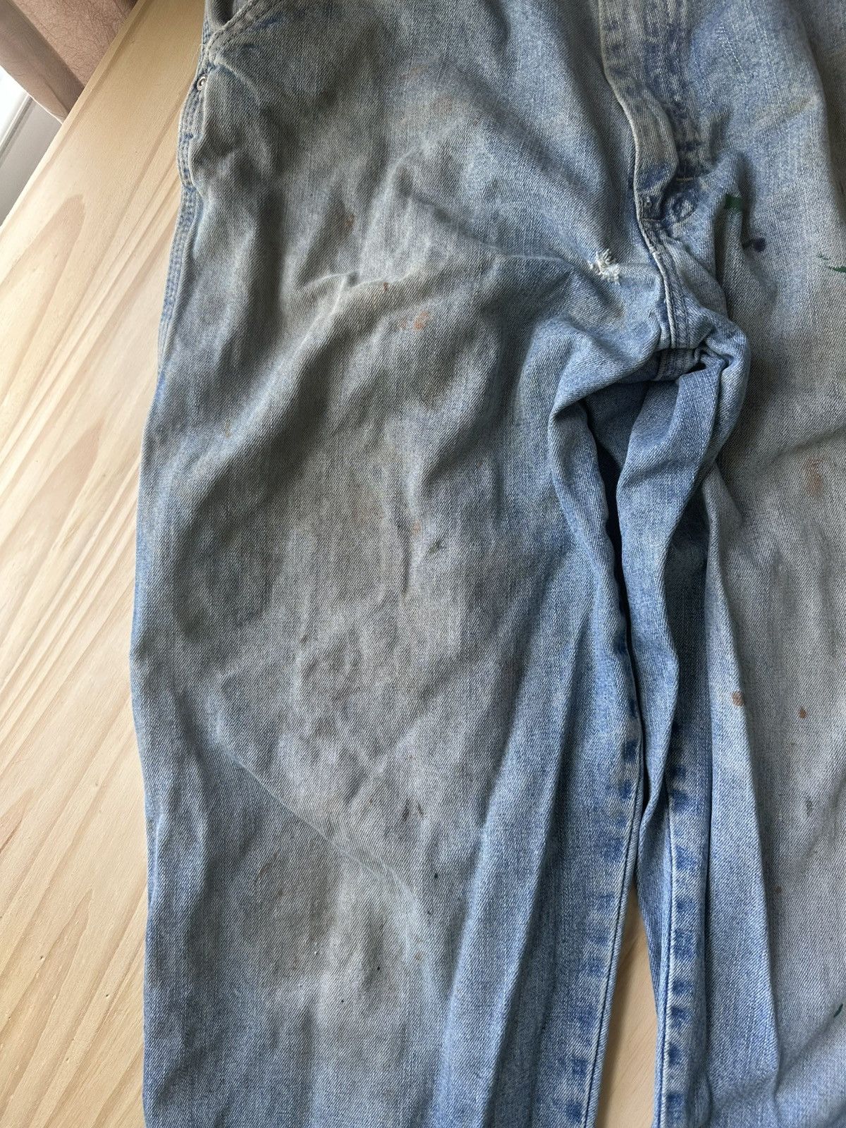 Vintage × Wrangler Thrashed x Vintage Wrangler Carpenter Jeans Size US 32 / EU 48 - 3 Thumbnail