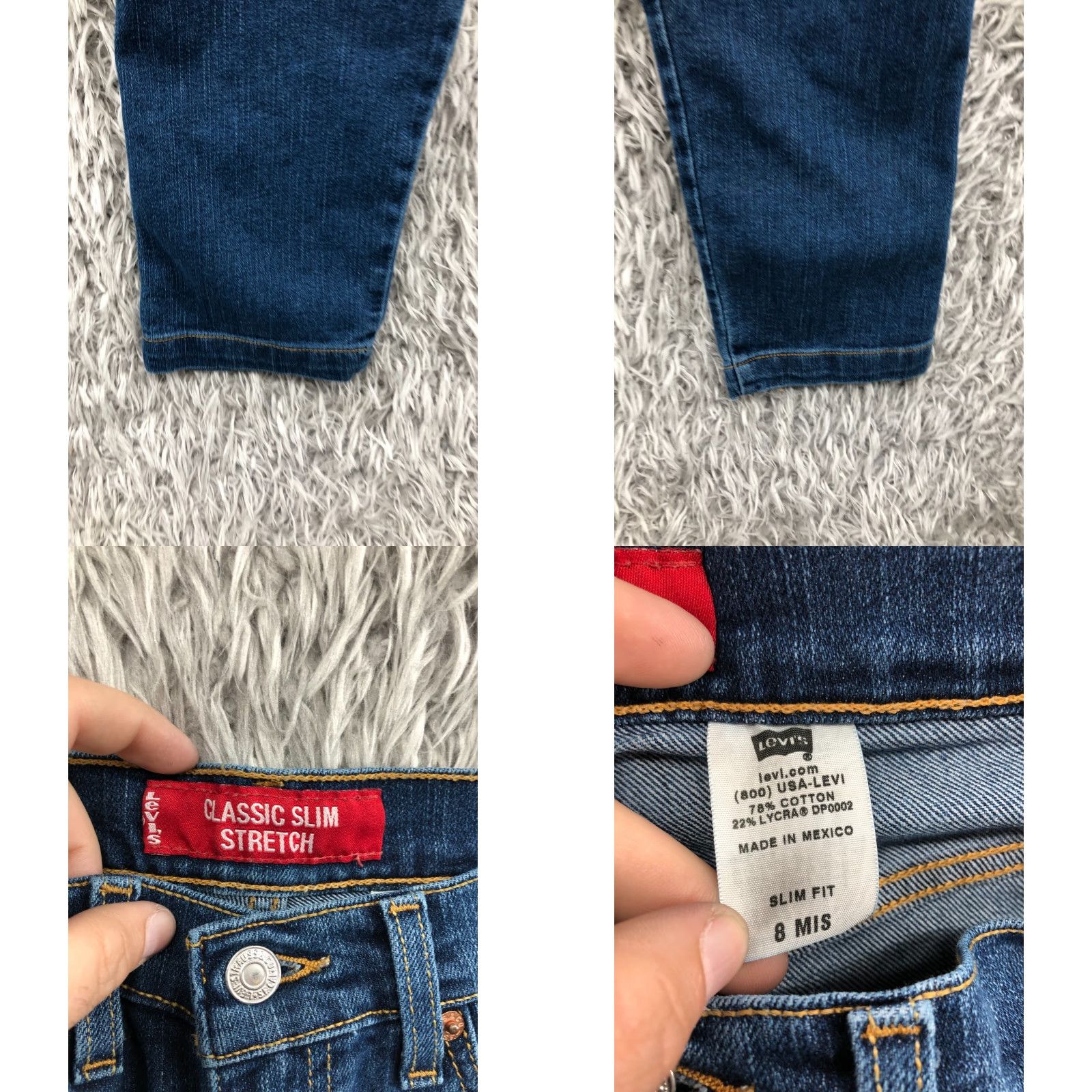 Levi's Levi's Jeans Slim Straight 8 Womens Medium Wash Blue Size 30" / US 8 / IT 44 - 8 Thumbnail