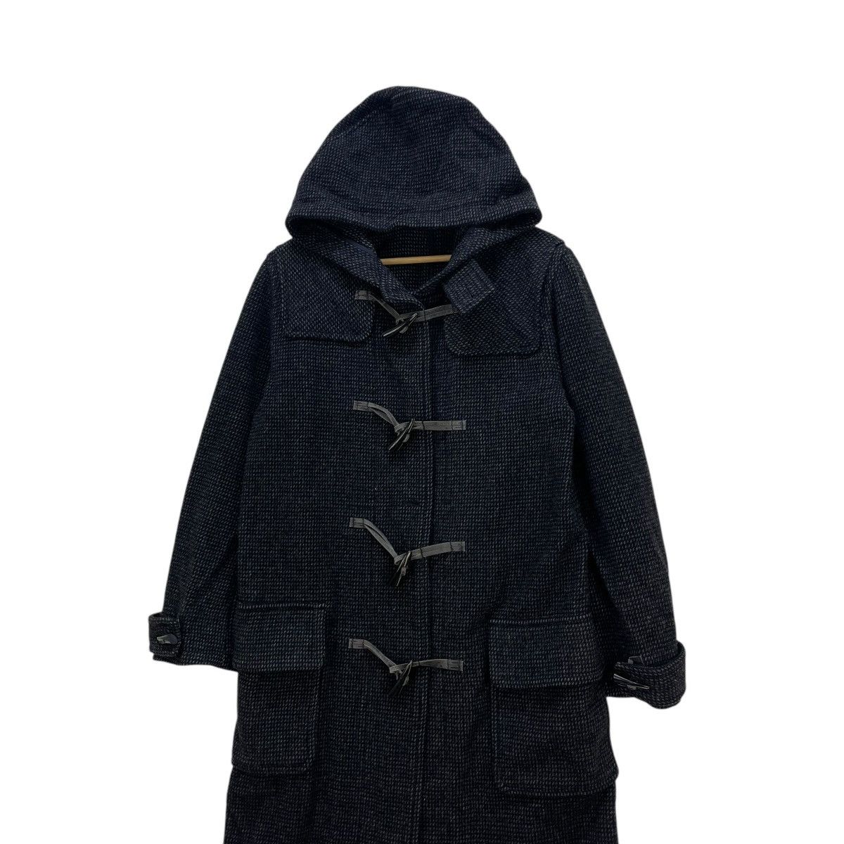 ABAHOUSE × Yohji Yamamoto 💥Vintage Abah House Long Coat Wool Hoodie Jacket Size M / US 6-8 / IT 42-44 - 4 Thumbnail