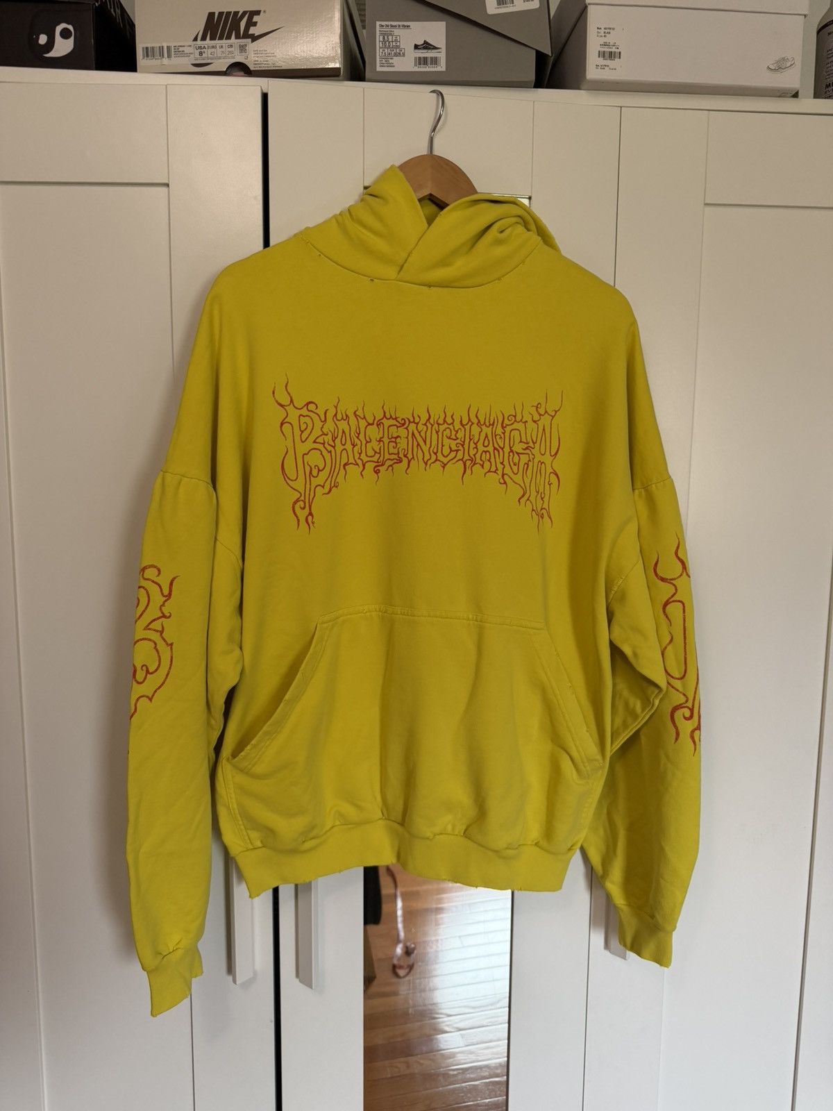 Balenciaga Yellow Dark Wave Hoodie