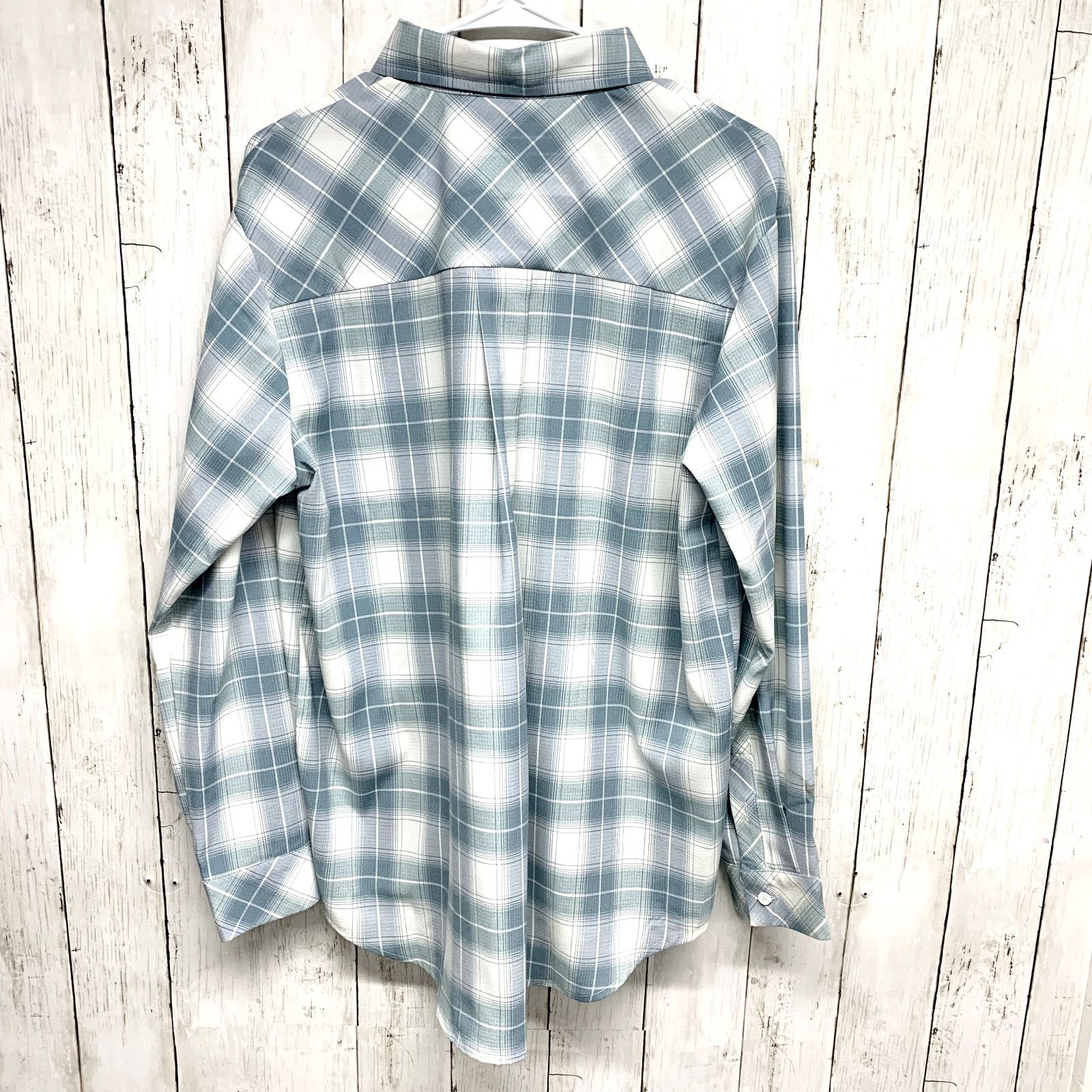 Other Lulus Shirt Medium Button Down Long Sleeve Plaid Polyester Size M / US 6-8 / IT 42-44 - 4 Thumbnail