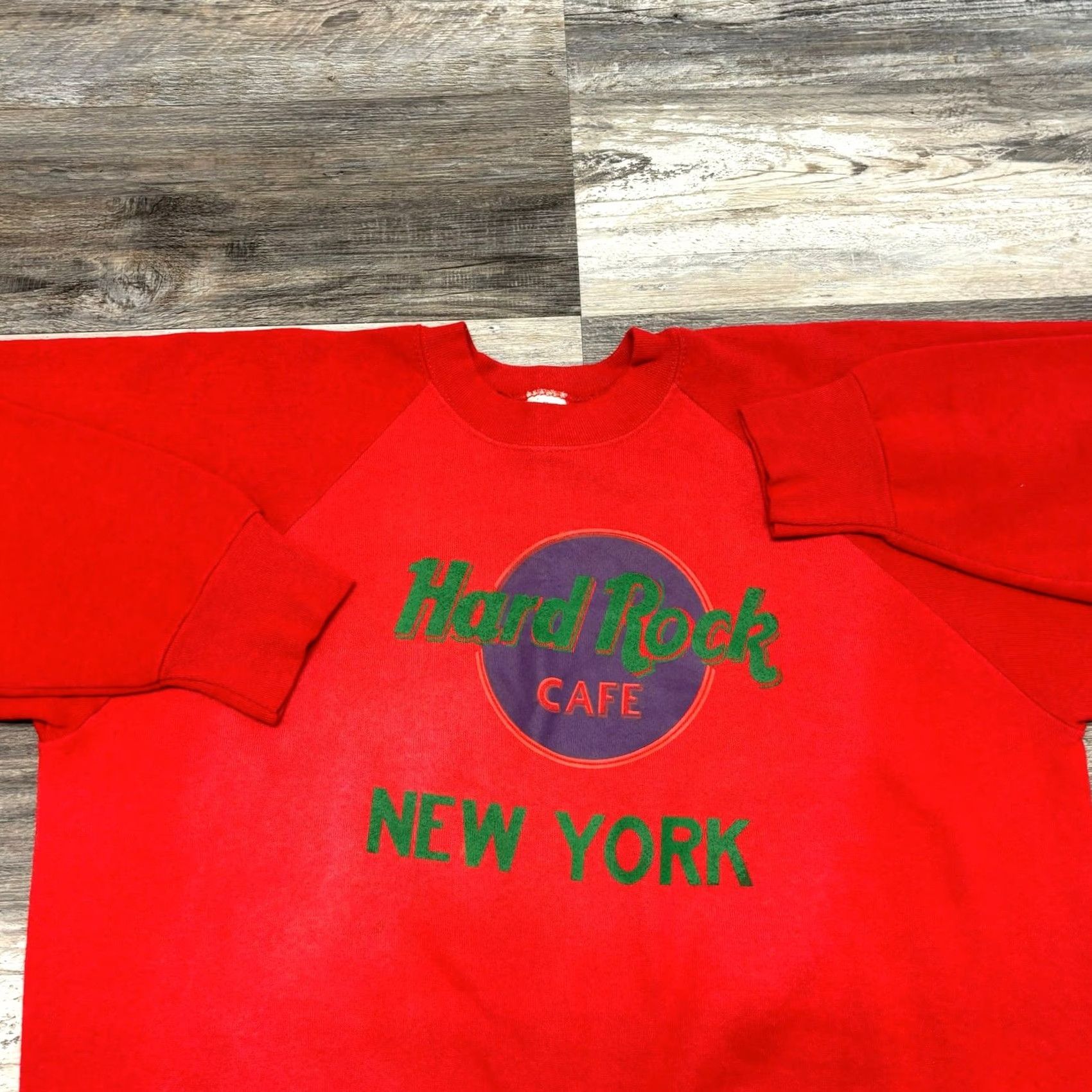 Hard Rock Cafe VINTAGE Hard Rock Cafe New York Red Mens XL Sweatshirt Category: Pullover, Hoodie, Sweatshirt (select most relevant) Size US XL / EU 56 / 4 - 2 Thumbnail
