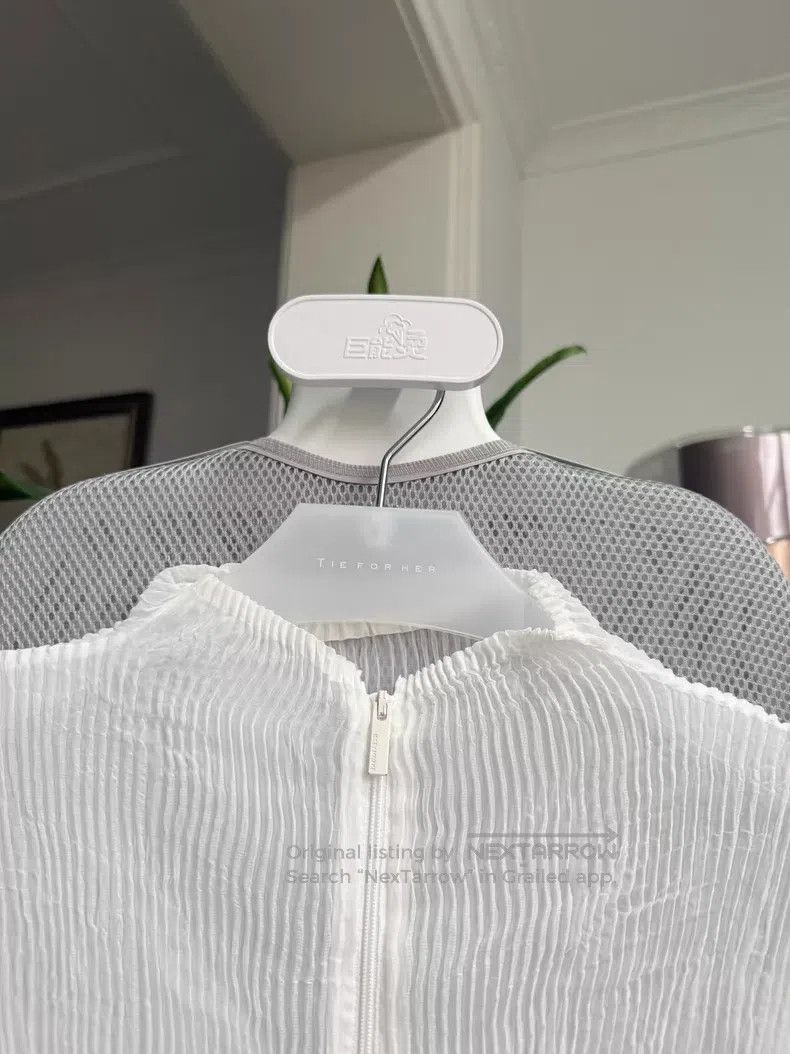 Issey Miyake Issey Miyake Main Line Wicker Zip Cardigan Coat, White Size M / US 6-8 / IT 42-44 - 3 Thumbnail