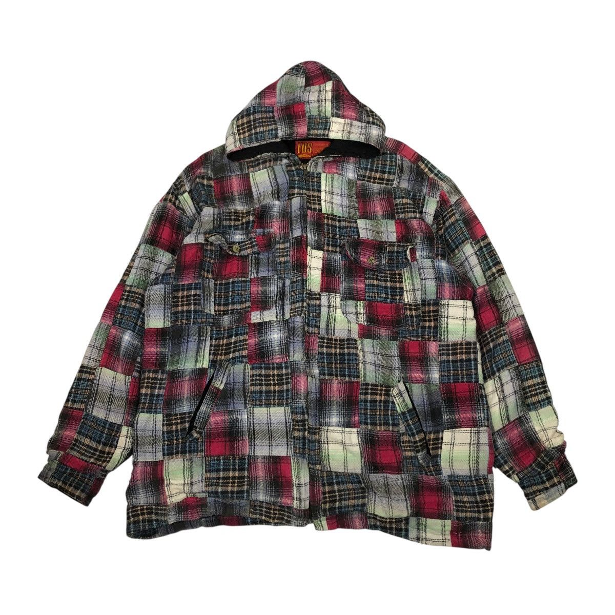 Japanese Brand 🔥VINTAGE BOMBER JACKET PATCHWORK DESIGN FDS ISSEY MIYAKE Size US M / EU 48-50 / 2 - 1 Thumbnail