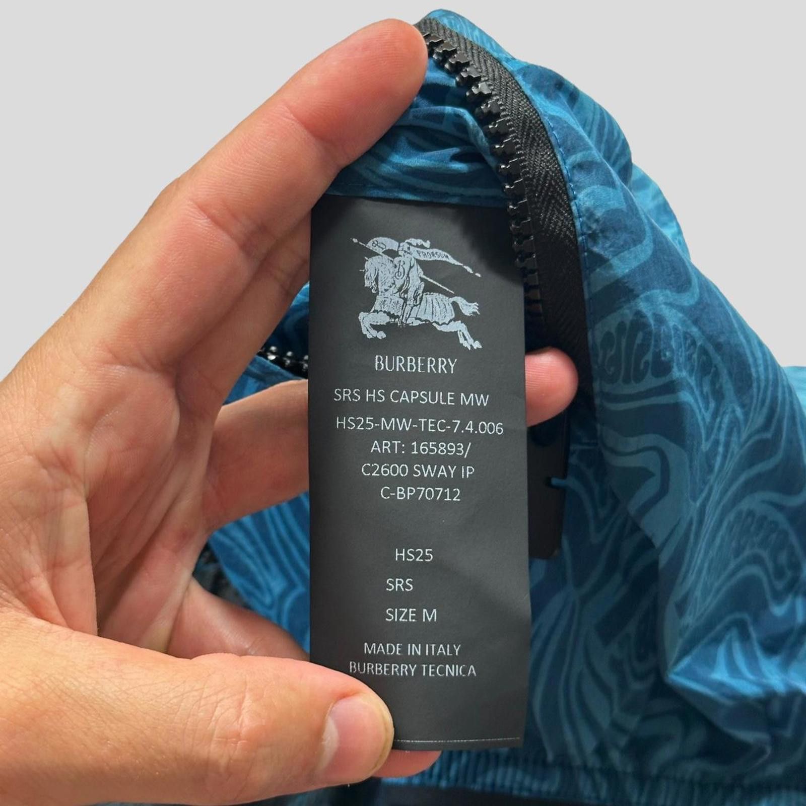 Burberry Burberry 2025 Unreleased SAMPLE Wave Print Logo Jacket - M/L Size US M / EU 48-50 / 2 - 8 Thumbnail