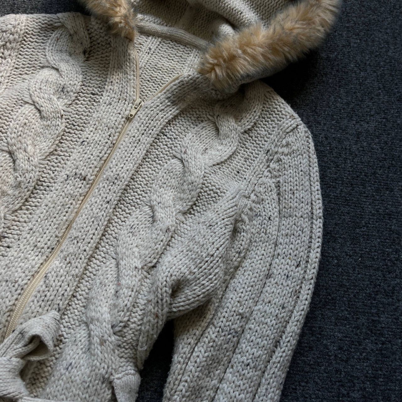 If Six Was Nine VTG Women’s Zip Hoodie With Faux Fur Size 48 Custom Hand Mad Size XL / US 12-14 / IT 48-50 - 8 Thumbnail