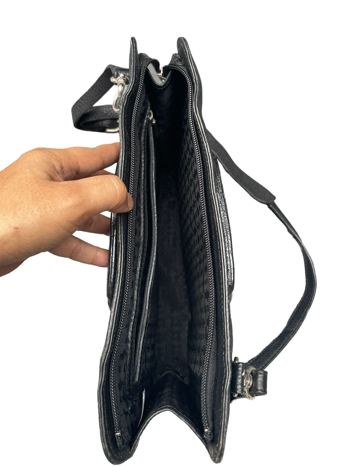 Leather Vintage Ronson Leather 2 Way Bag Size ONE SIZE - 6 Thumbnail