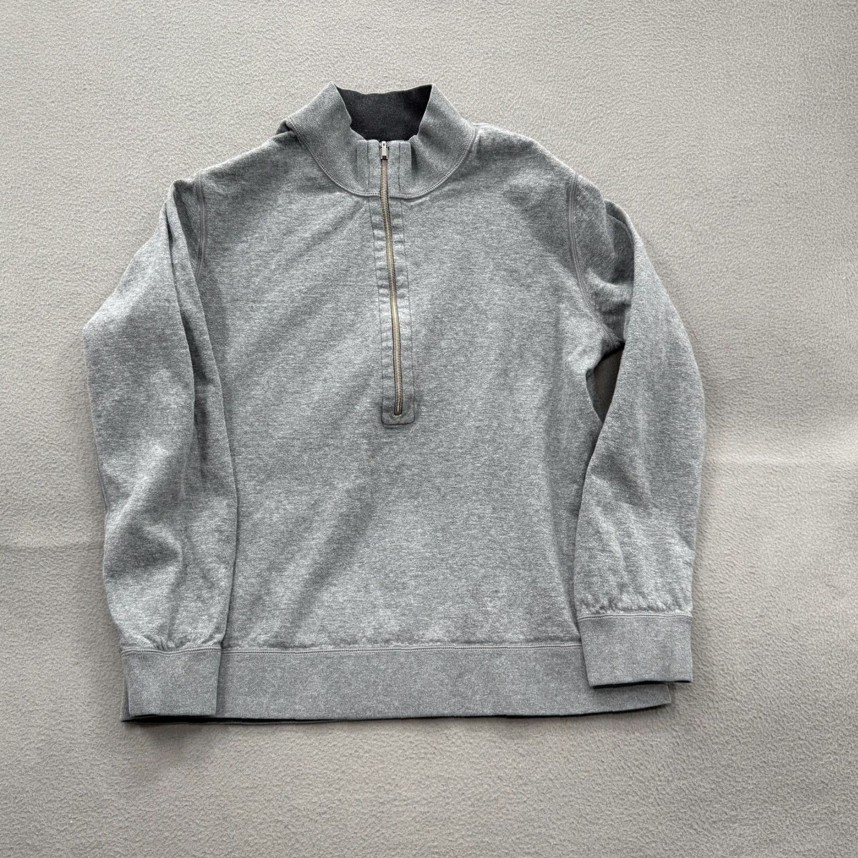 Tommy Bahama Tommy Bahama Sweatshirt Mens Large Gray Contrast Stitch Pullover Mock Neck 1/4 Zip Casual Travel Size US L / EU 52-54 / 3 - 3 Thumbnail