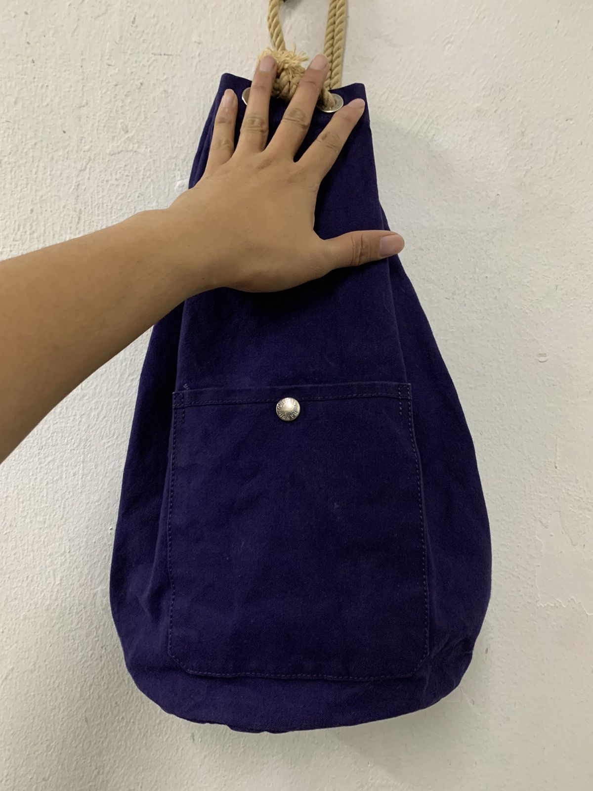 Ichizawa Shinzaburo Hanpu × Japanese Brand RARE Ichizawa Shinzaburo Hanpu Canvas Bucket Bag Size ONE SIZE - 12 Thumbnail
