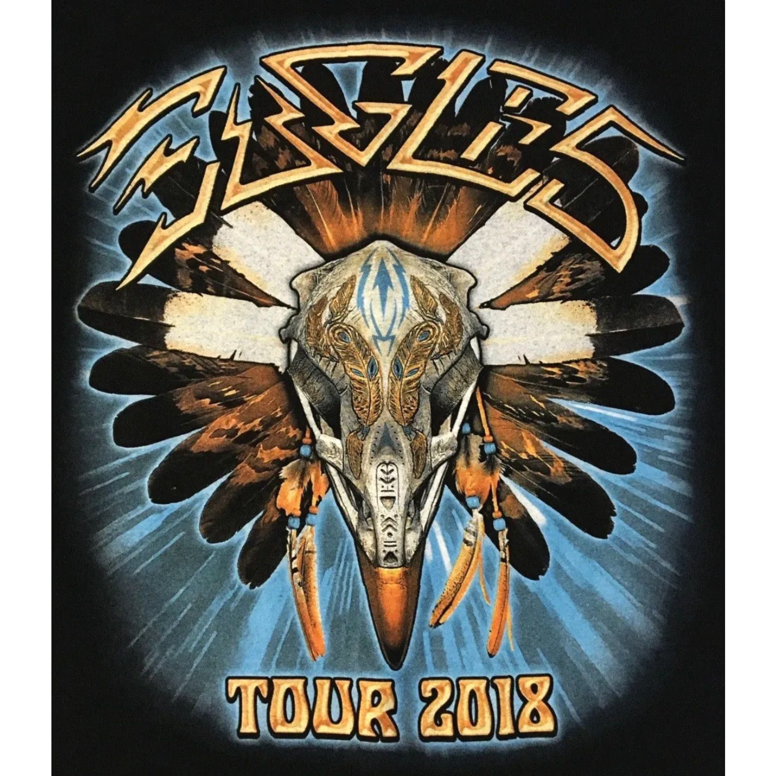 Vintage VINTAGE Eagles 2018 Tour Shirt XL Concert Rock Band The Rolling Stones T-Shirt Men Black Short Sleeve 100% Cotton Graphic Tee Size US XL / EU 56 / 4 - 3 Thumbnail