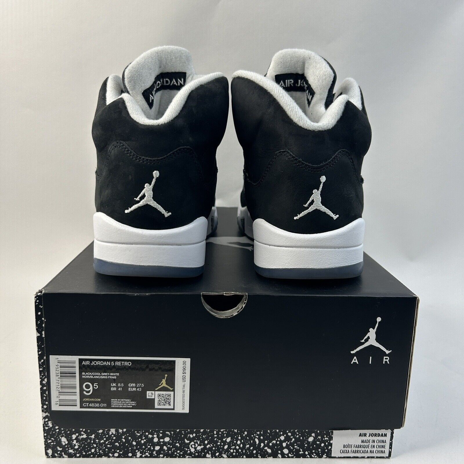 Nike Nike Air Jordan 5 Retro “Moonlight/Oreo” 2024 Size US 9.5 / EU 42-43 - 4 Thumbnail