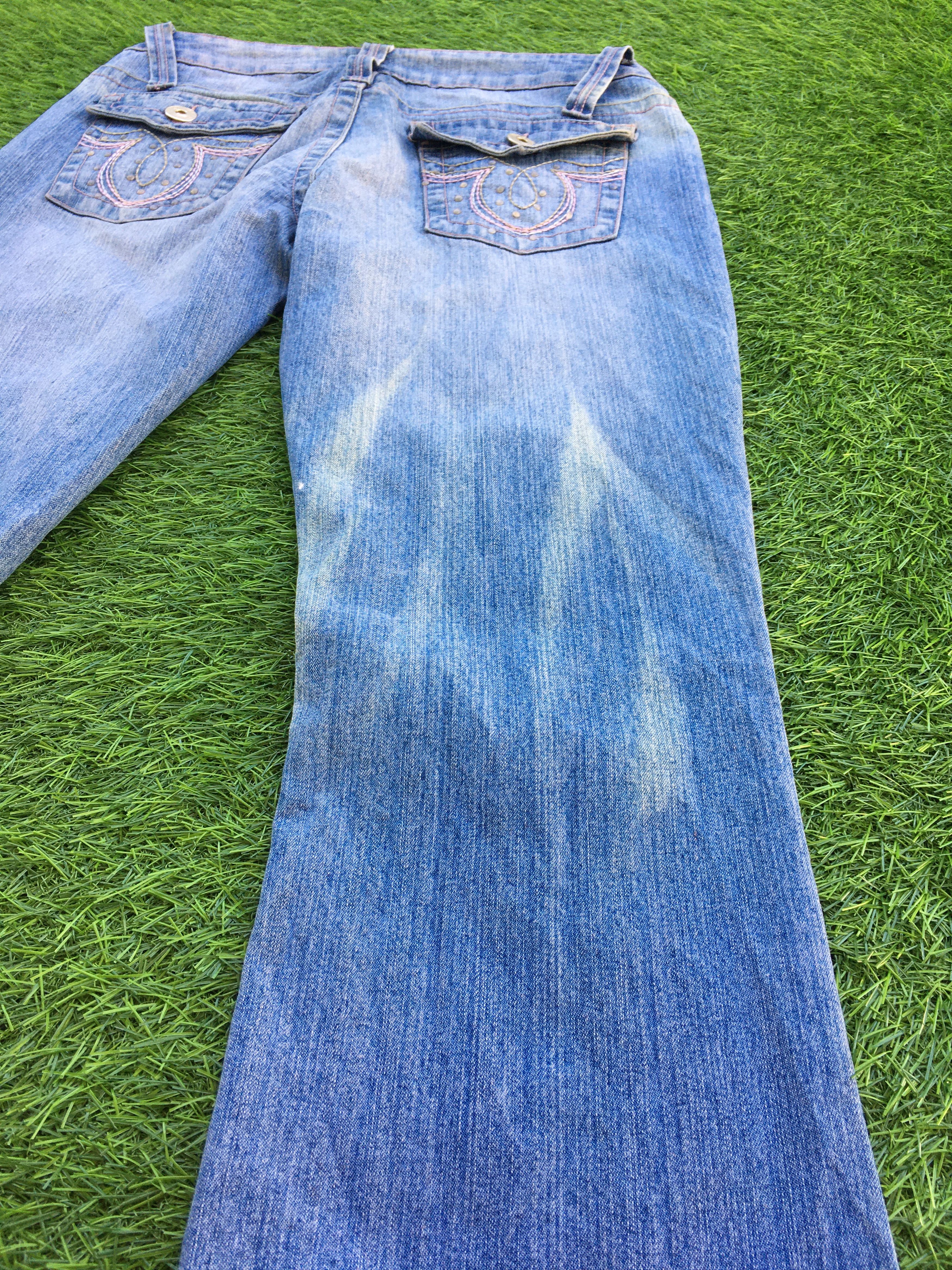 Designer × Jean Y2K Bootcut Stretch Jeans D-1016 Size 26" / US 2 / IT 38 - 8 Thumbnail