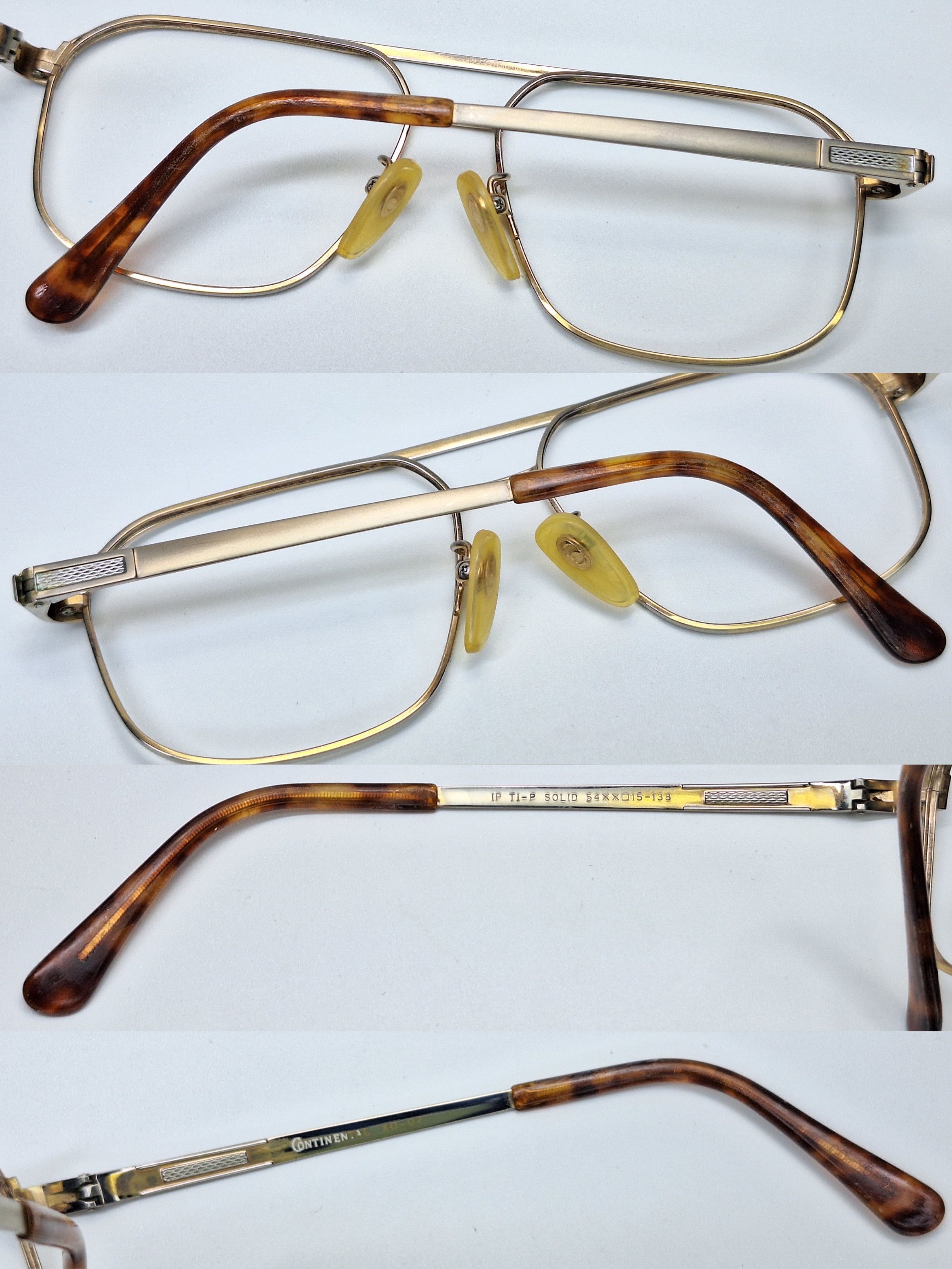 Other CONTINENTAL XO-02 Titanium Double Bridge Eyeglasses frame Size ONE SIZE - 5 Thumbnail