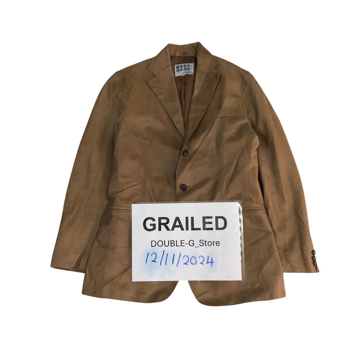 Japanese Brand 📌Vintage Chore Worker Leather Jacket Takeo Kikuchi Size US M / EU 48-50 / 2 - 1 Thumbnail