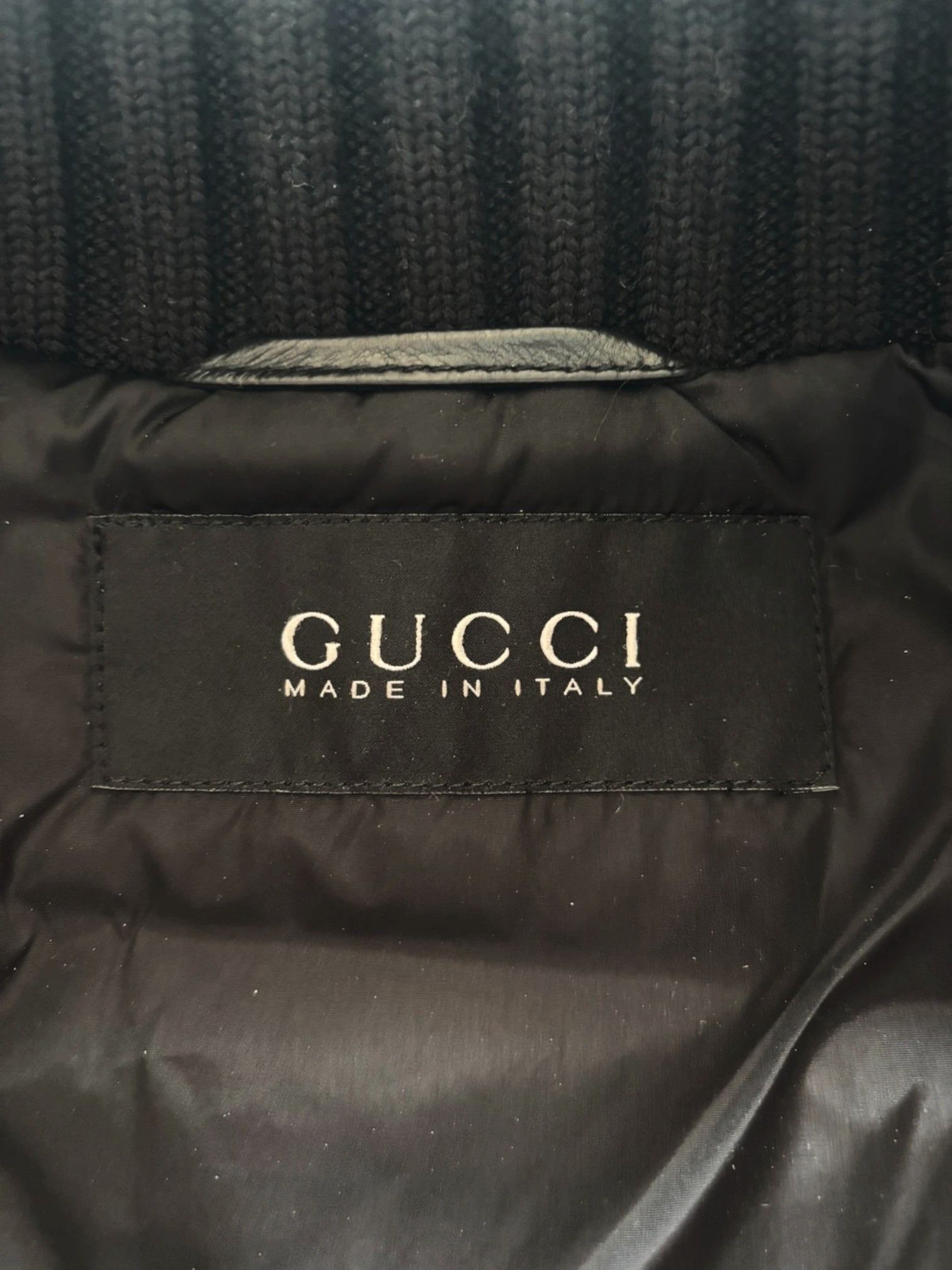 Gucci Gucci Black Leather Down Bomber w/ Fur Hood, Late 2000s Size US M / EU 48-50 / 2 - 4 Thumbnail