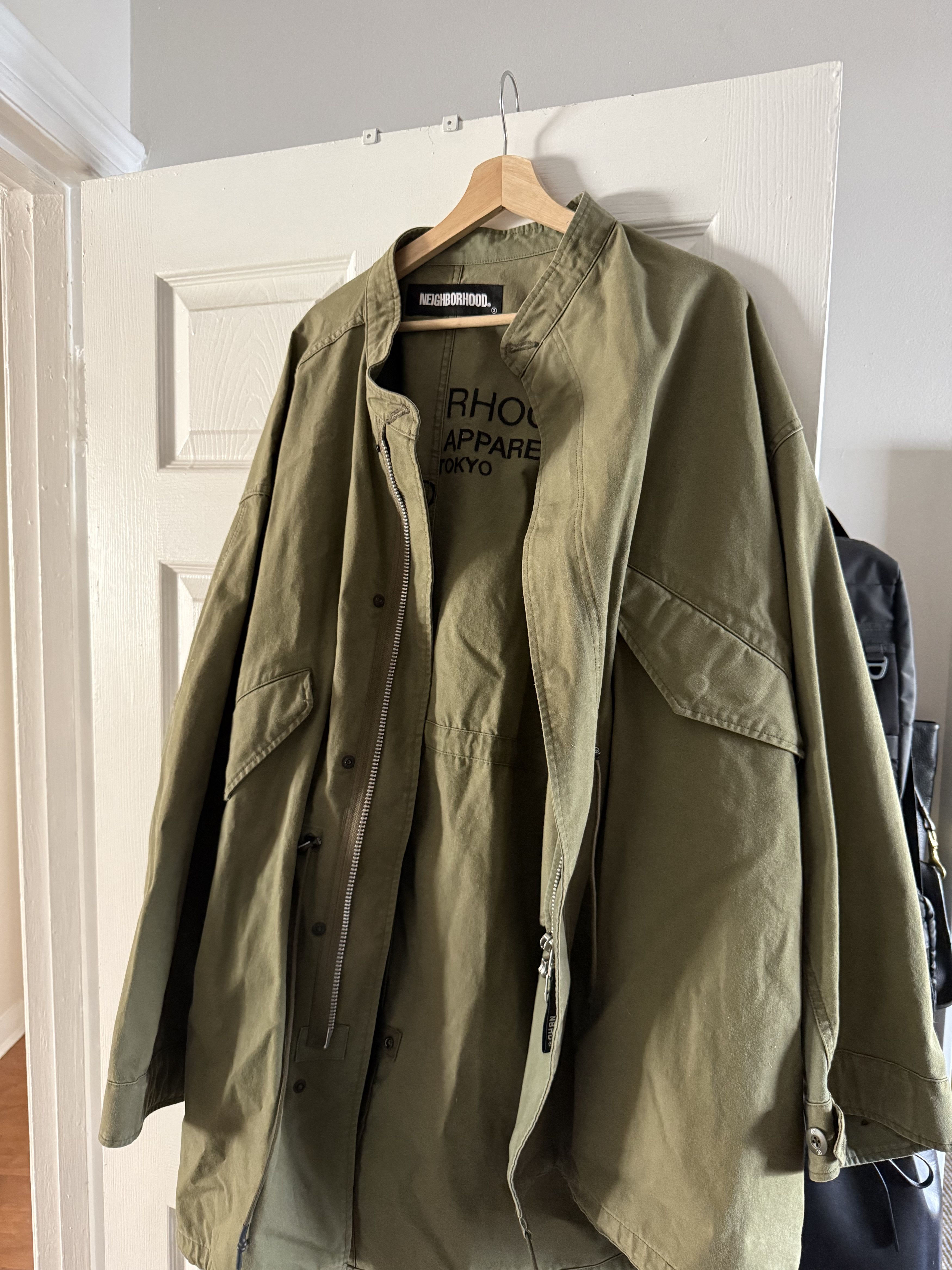 Neighborhood Neighborhood Fishtail Jacket - Olive - Size 3 (JP) Size US L / EU 52-54 / 3 - 2 Thumbnail