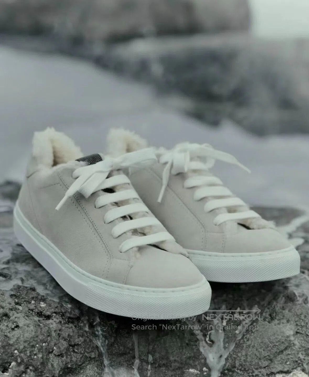 Brunello Cucinelli Brunello Cucinelli Women's Fleece Sneakers. Size US 5 / IT 35 - 1 Thumbnail