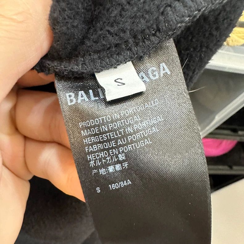 Balenciaga Balenciaga Free Black Hoodie Size S Size US S / EU 44-46 / 1 - 5 Thumbnail