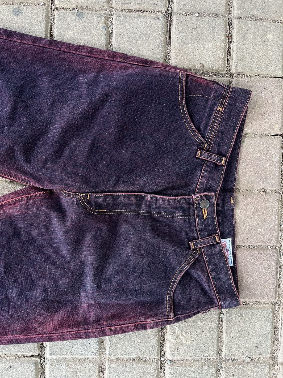 Hysteric Glamour × Japanese Brand × Wrangler Flare Crazy Purplewash Wrangler Denim Size US 29 - 4 Thumbnail