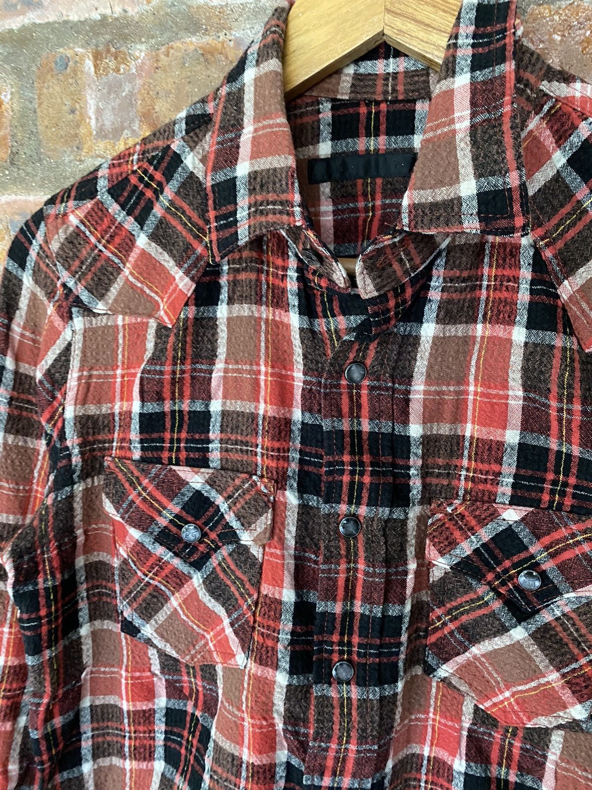 Roar Roar wrinkle mix fabric western detailing snap button Size US S / EU 44-46 / 1 - 6 Thumbnail