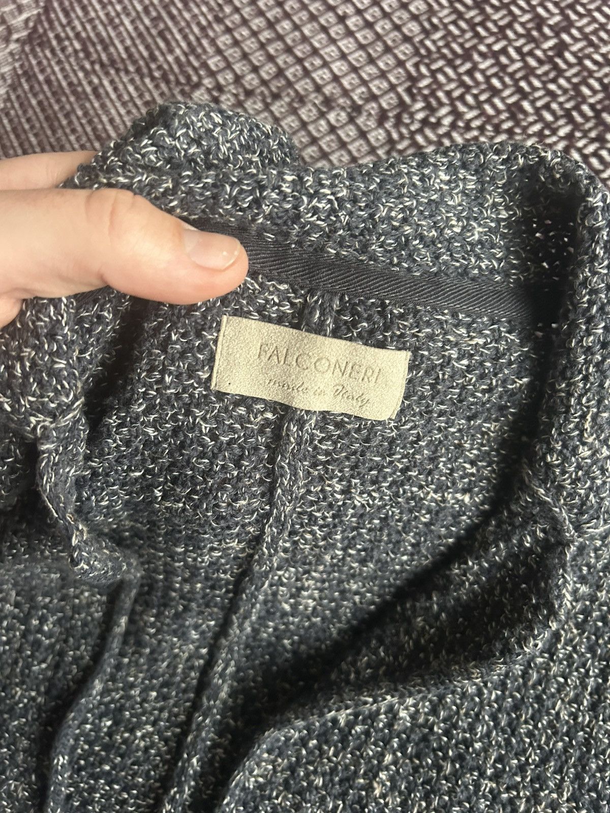 Japanese Brand Falconeri Luxury Knitted Blazer 2 Button Italy Rare Size 50 Size 50R - 4 Thumbnail