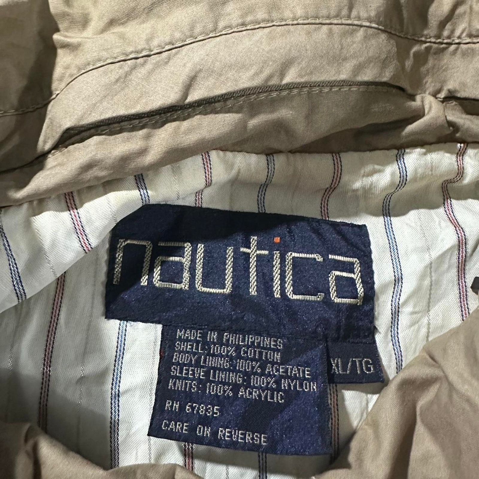 Nautica Vintage Nautica brand Tan Zip-Up Jacket - XL Size US XL / EU 56 / 4 - 7 Thumbnail